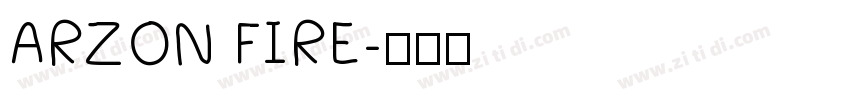 ARZON FIRE字体转换
